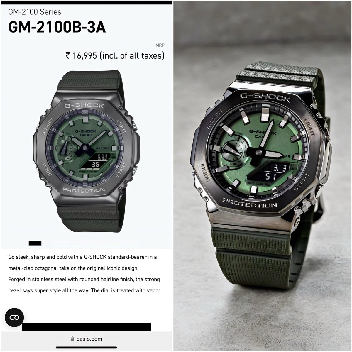 Ca.sio G Shock Gm2100