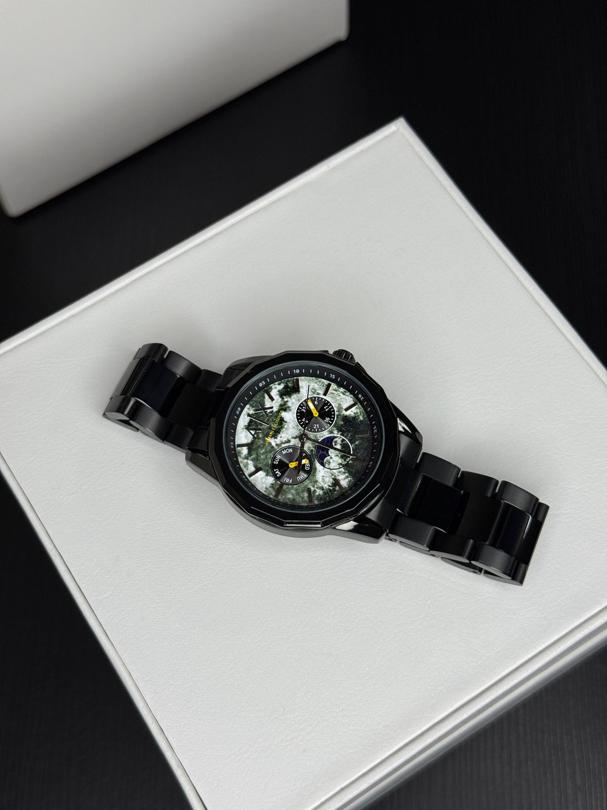 ARMANI_EXCHANGE Z BLACK SUN MOON DIAL AX1738