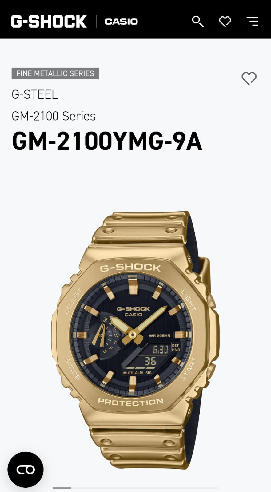 New Casio g shock gm2100