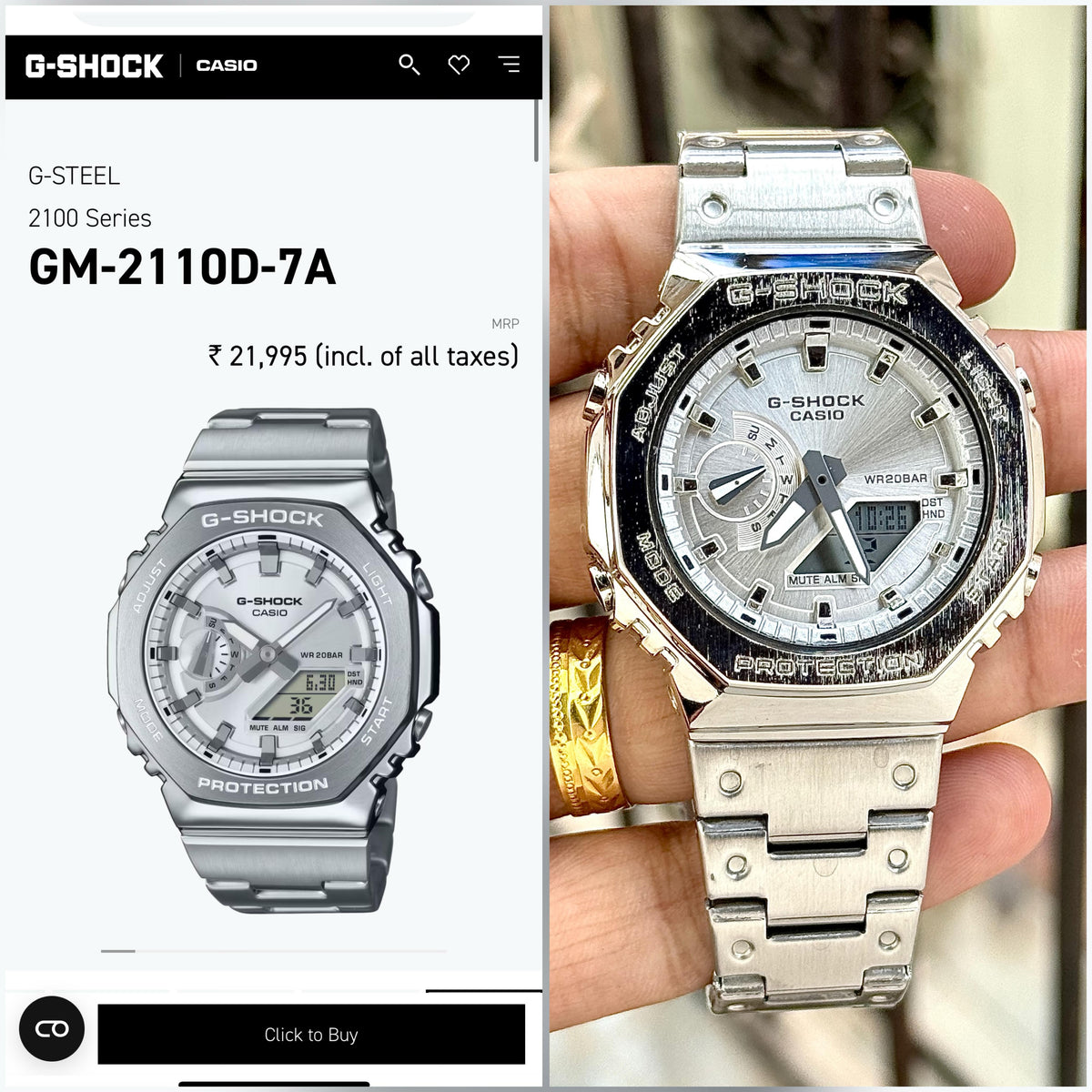 Ca.sio G shock 2100