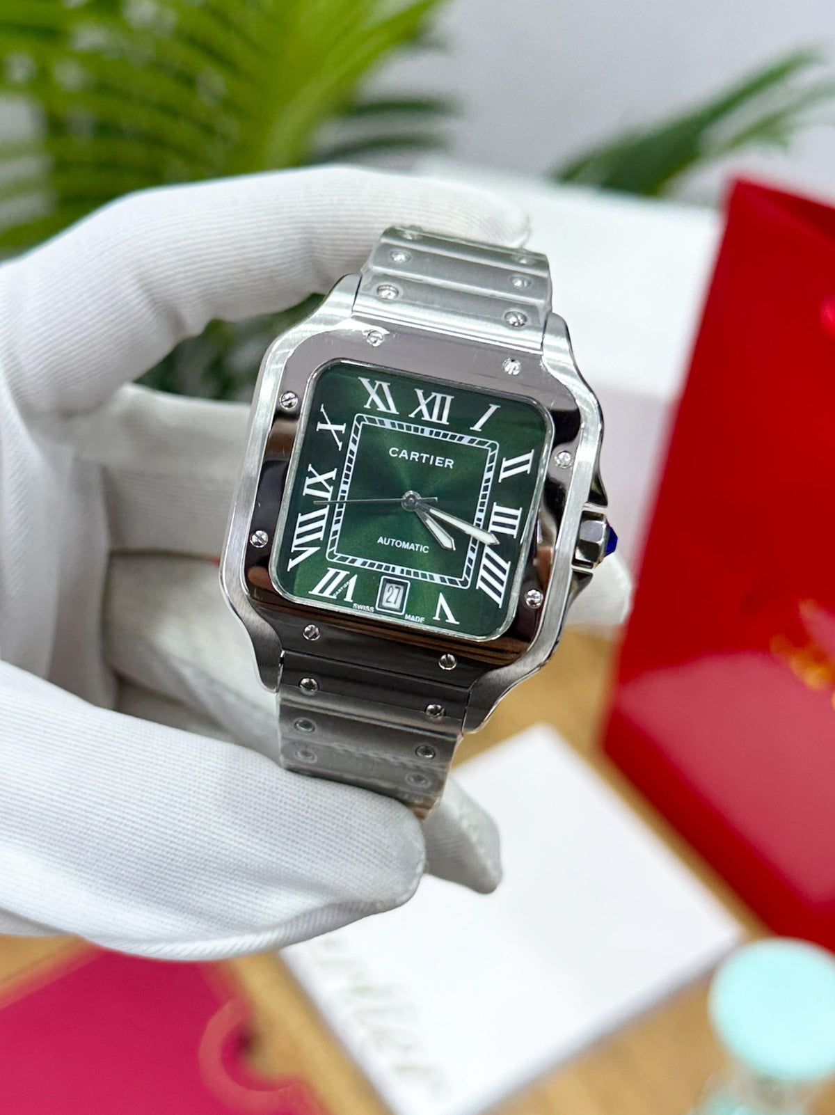 SUPER-PREMIUM CAR.TIER SANTOS CLASSIC GREEN DIAL