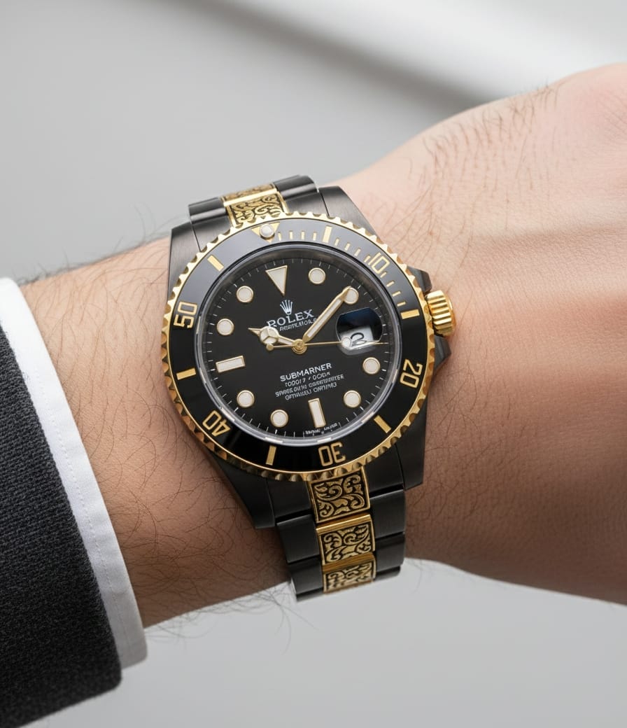 Rol.ex Oyster perpetual Submarine Vintage Gold