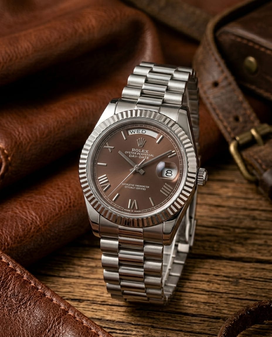 Rol.ex Oyster Perpetual Day Date Diamond 40 Battery