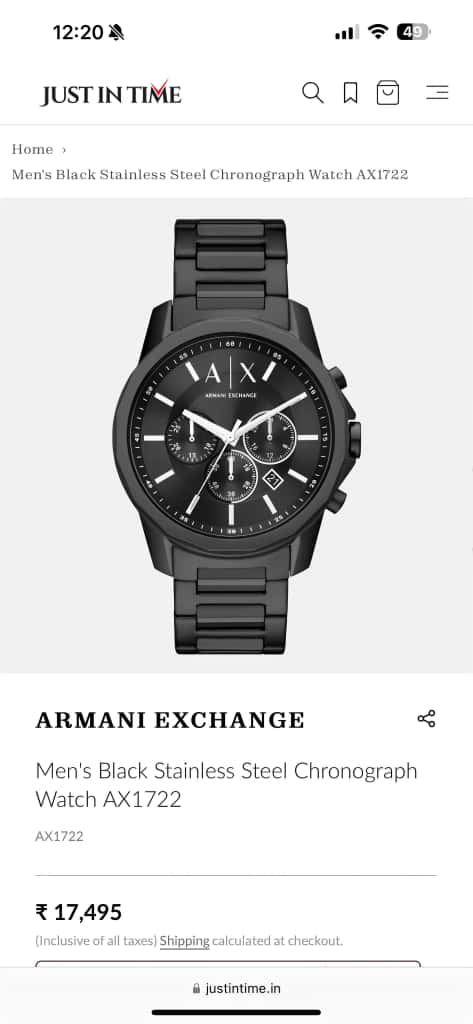 EXCLUSIVE AR.MANI EXCHANGE Z-BLACK