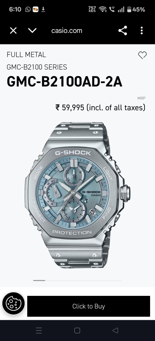 NewCasio G-Shock GMC-B2100ZE-1AJR