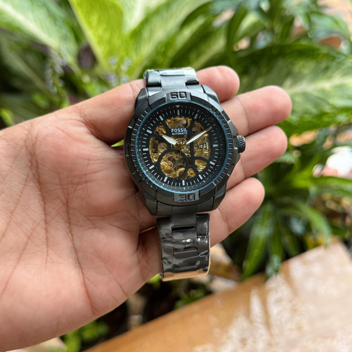 Fos.sil Bronson Automatic Black gold