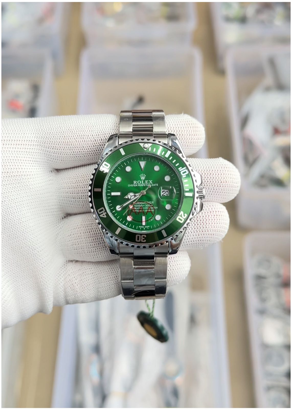 Rol.ex Oyster Perpetual Submarine Silver-Green