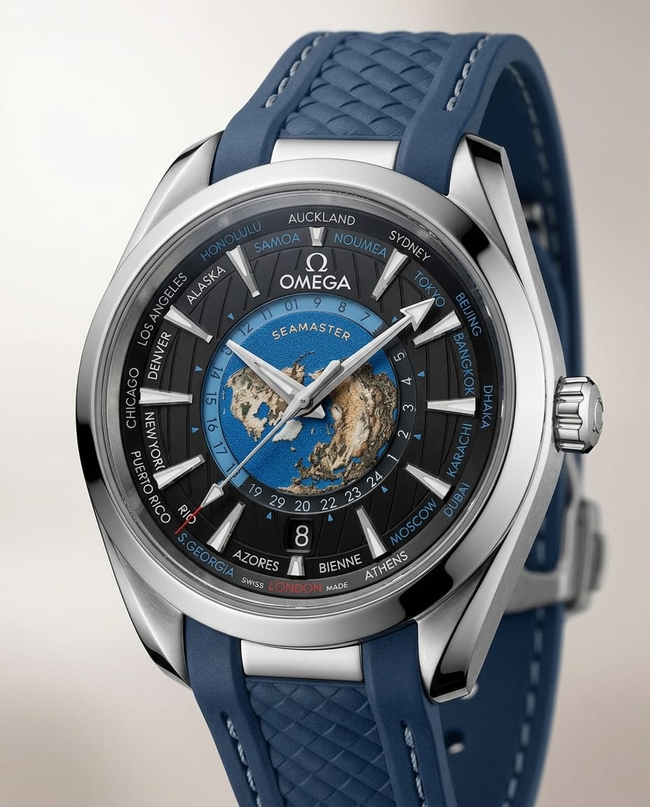 Om.ega Seamaster Aqua Terra 150M - Quartz World Map