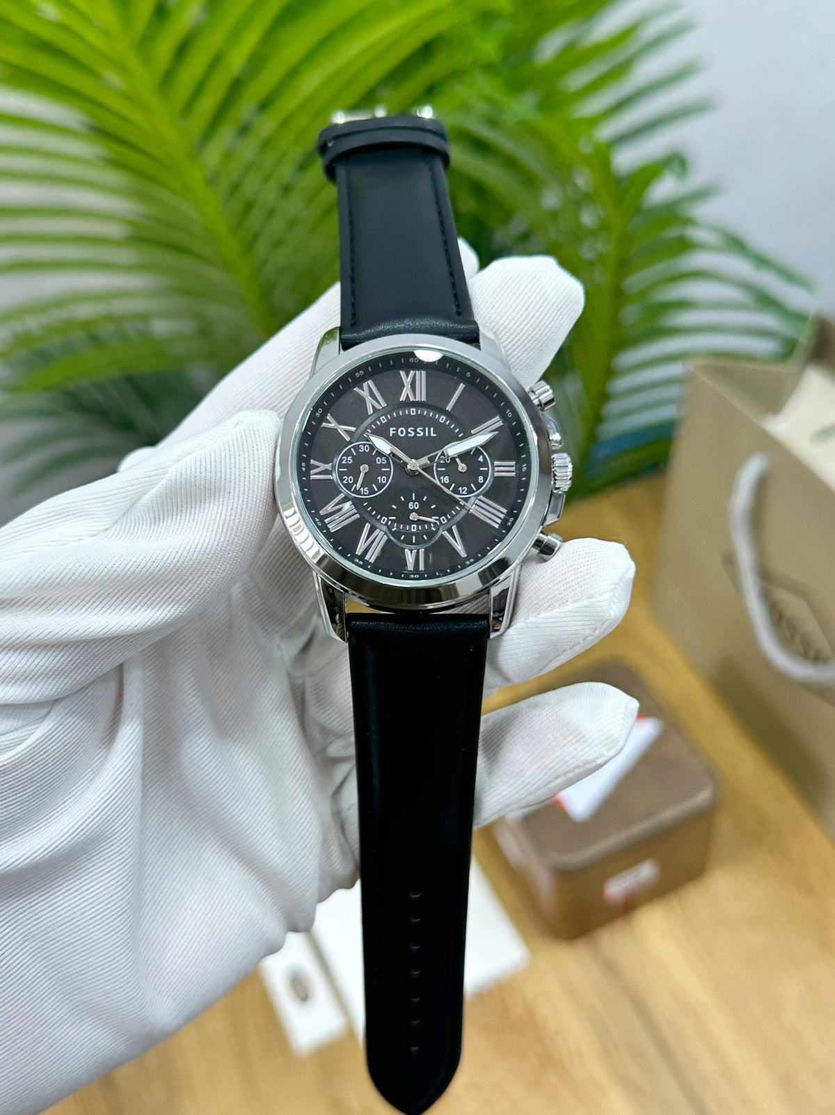 NEW & EXCLUSIVE FOS.SIL GRANT SERIES STEEL & BLACK