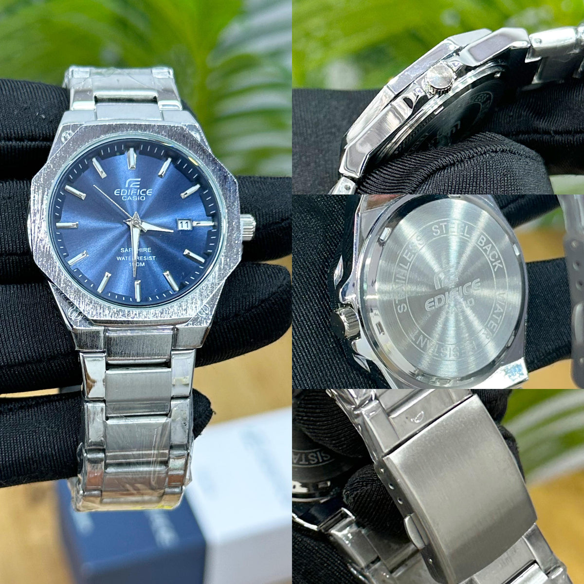 NEW CASIO EDIFICE SLIM SERIES BLUE DIAL