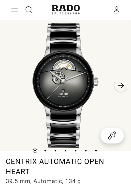 Ra.do Centrix Automatic Open Heart Japan
