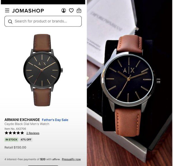 ARMANI_EXCHANGE BROWN AX2703