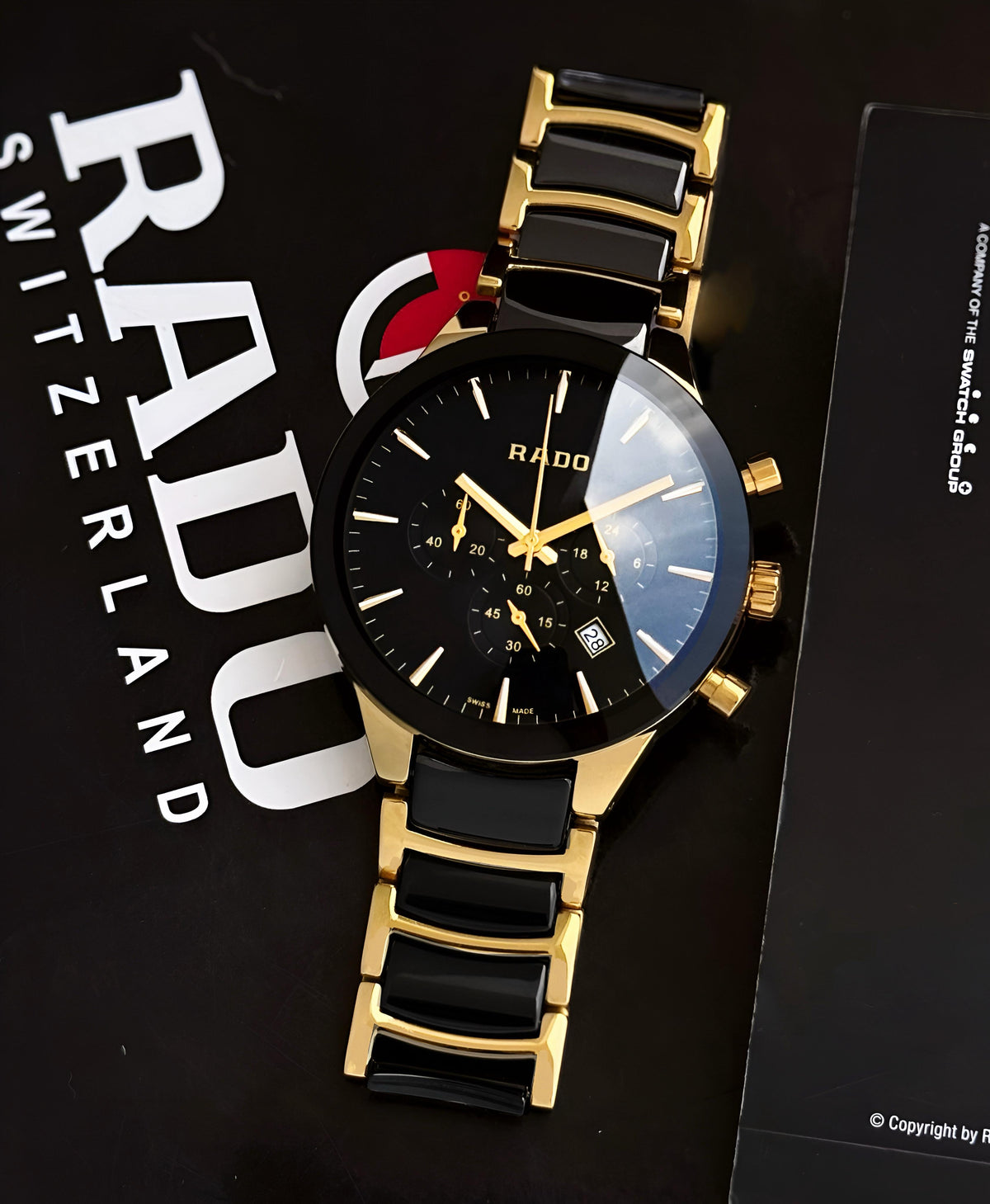 RA.DO CENTRIX CHRONOGRAPH BLACK & GOLD