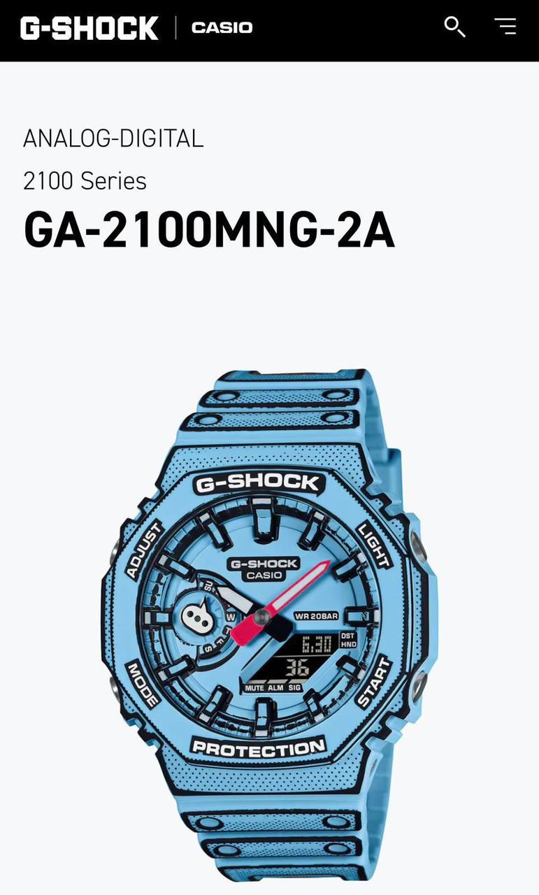 New Casio G Shock MANGA THEME