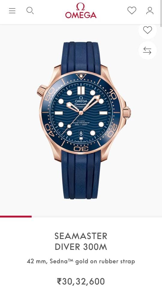 Om.ega seamaster Diver 300M