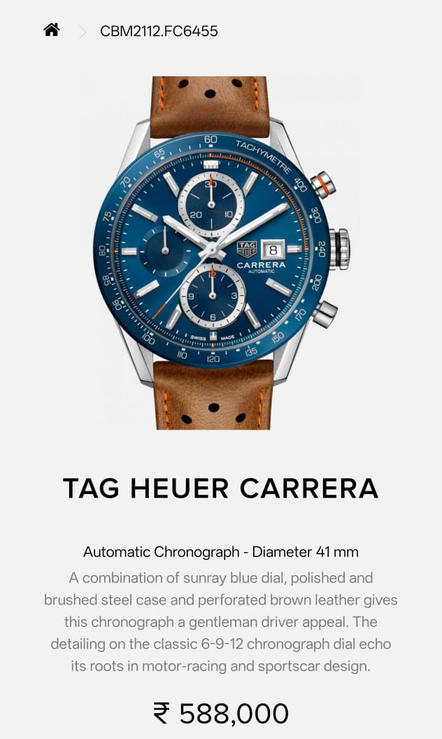 NewTag Heuer Carrera
caliber 17 Japan