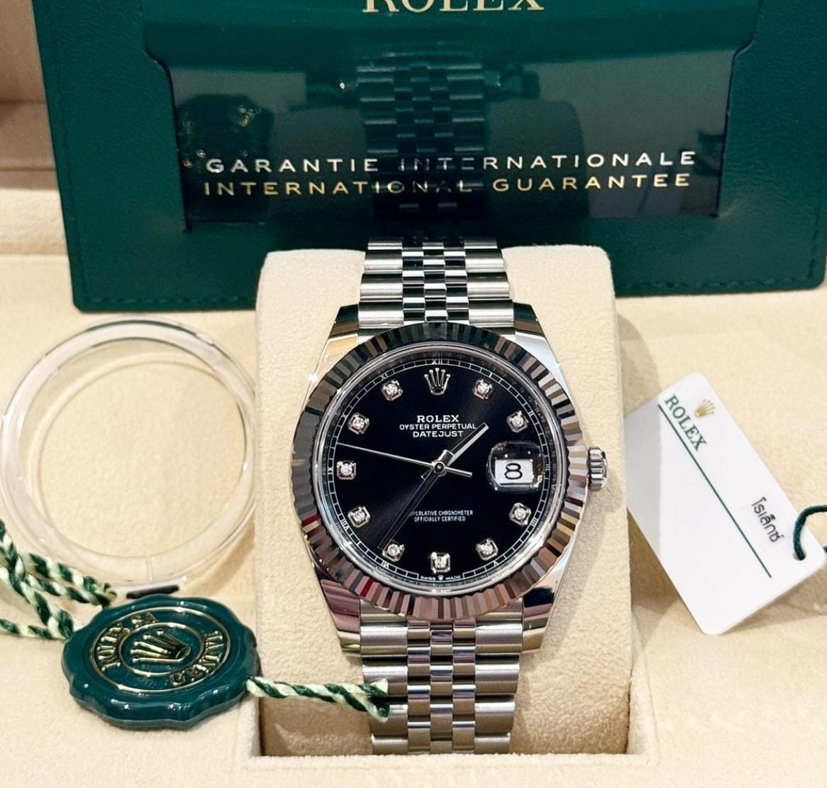 Rol.ex Oyster Perpetual Date Just Diamond Working Like Automatic