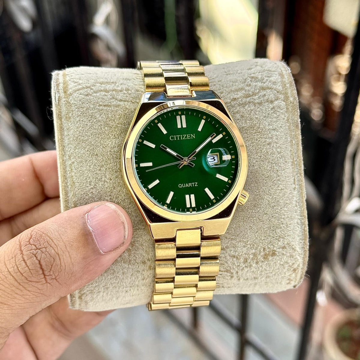 Citi.zen Tsuyosa Quartz Gold Green