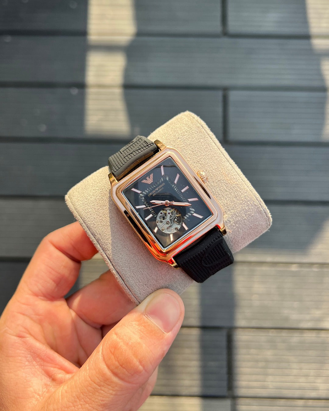 Em.porio Armani Meccanico Automatic Black-Copper