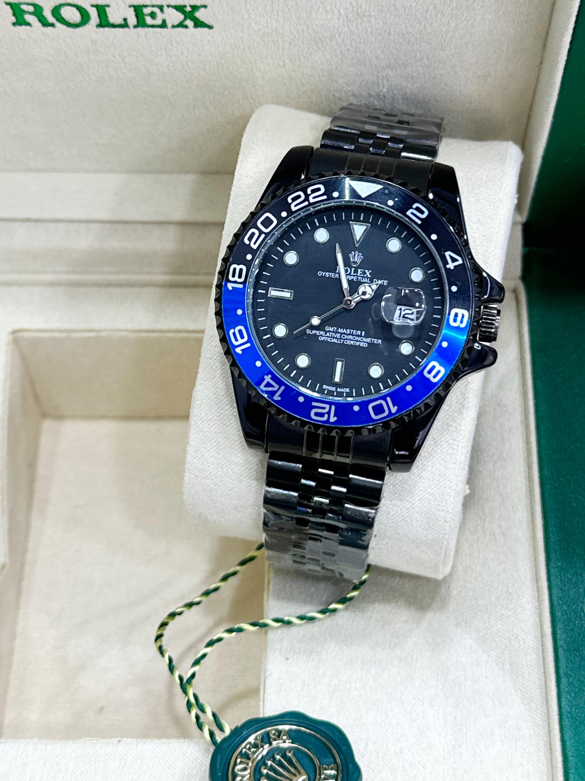 ALL NEW! ROL.EX GMT MASTER II BLACK