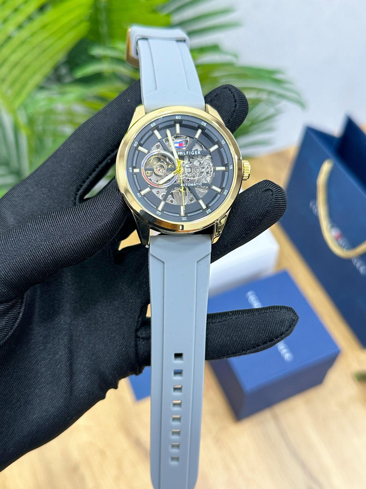 NEW TOMMY_HILFIGER MODERN AUTOMATIC OPEN HEART