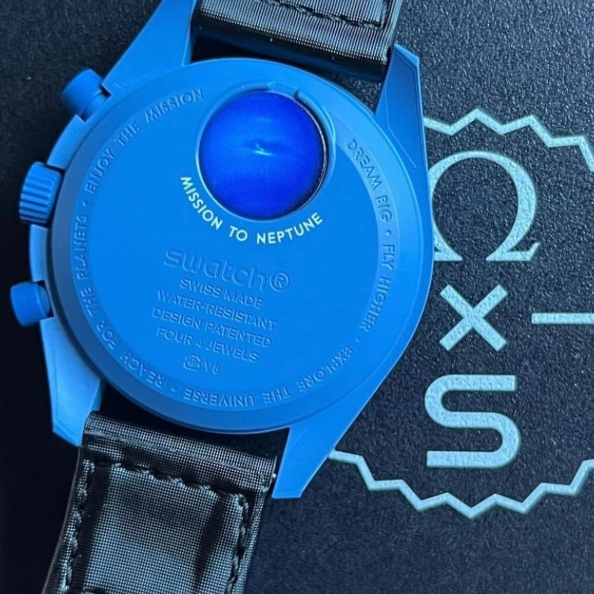 Om.ega x Swatch  Bioceramic Moonswatch Mission to Neptune
