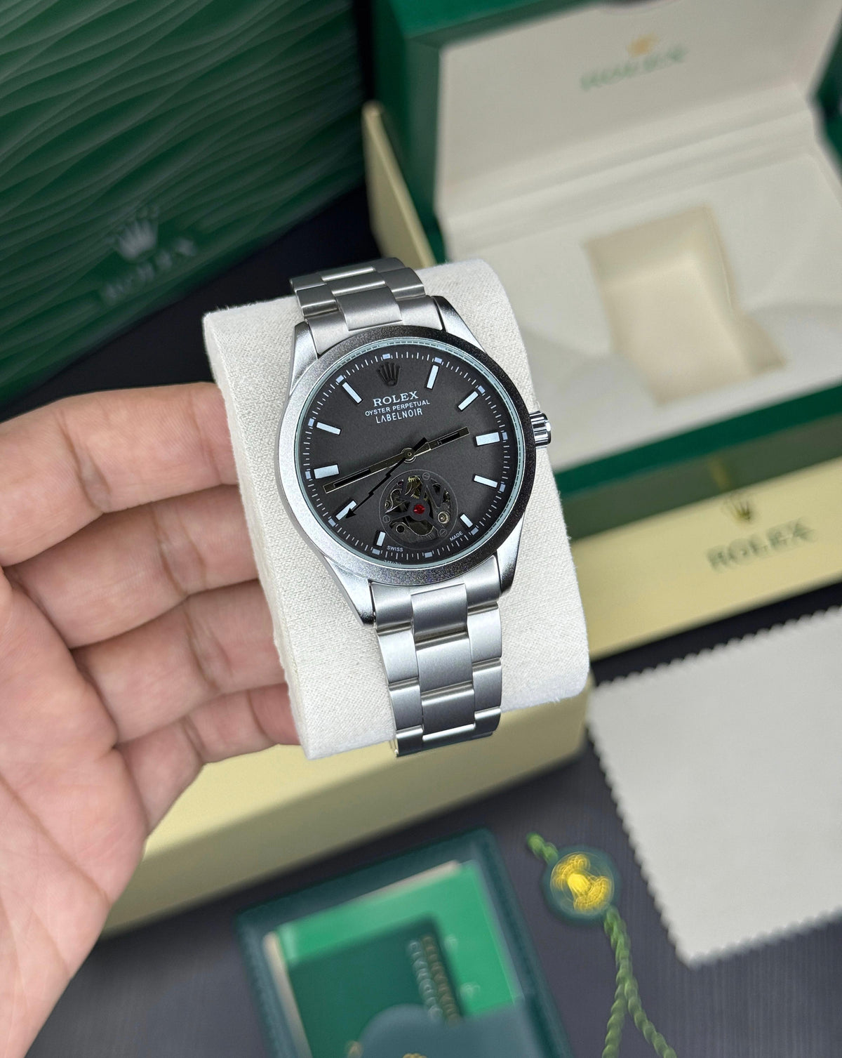 Rol.ex Oyster perpetual Label Noir Automatic
