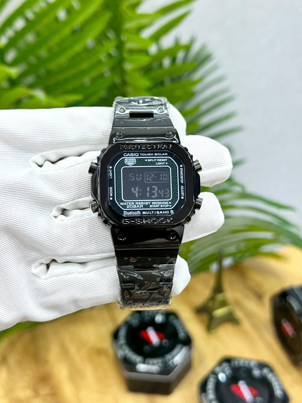 NEW G SHOCK GMWB5000 ALL BLACK WITH ALL FEATURES