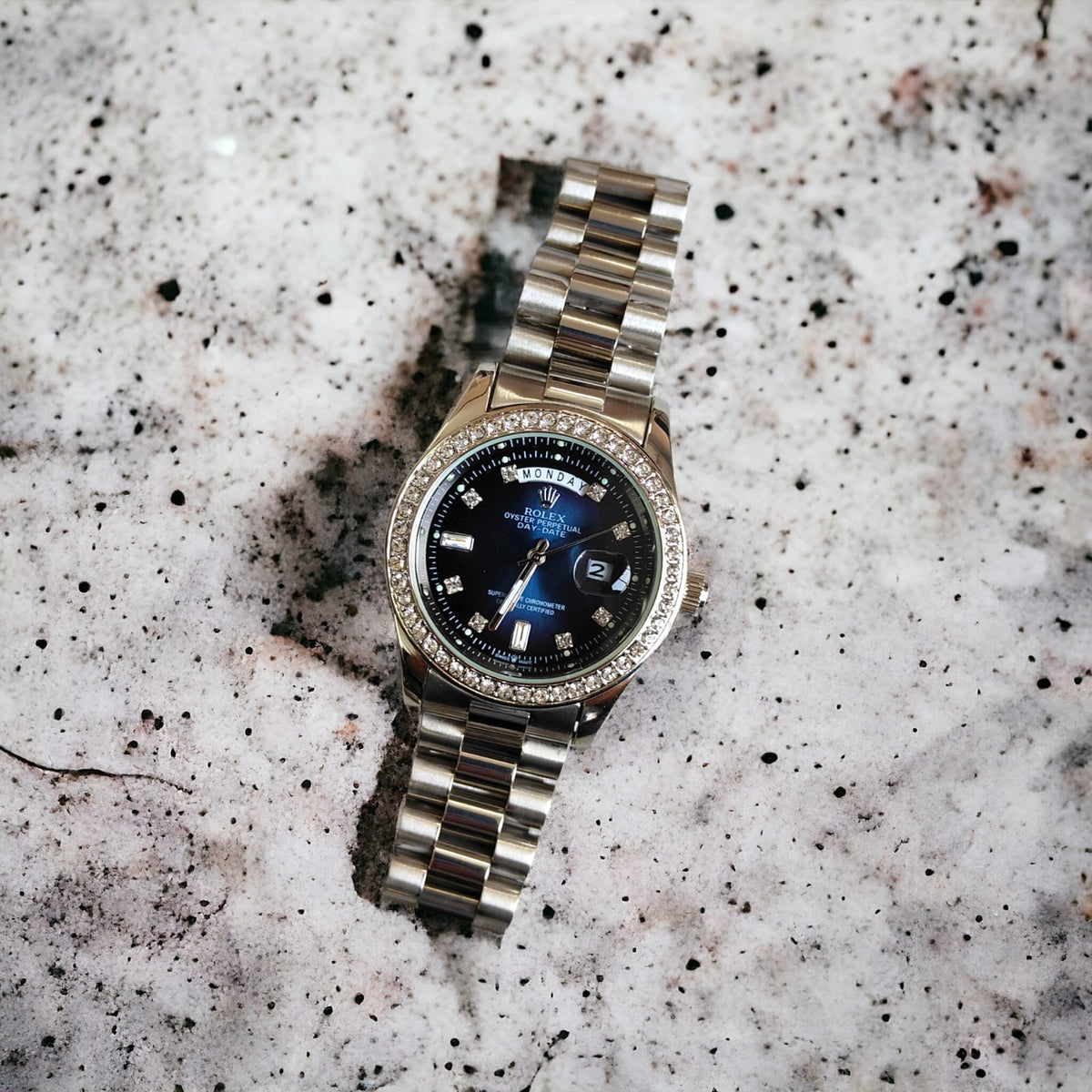 Rol.ex Oyster perpetual Day Date Diamond 40 Battery