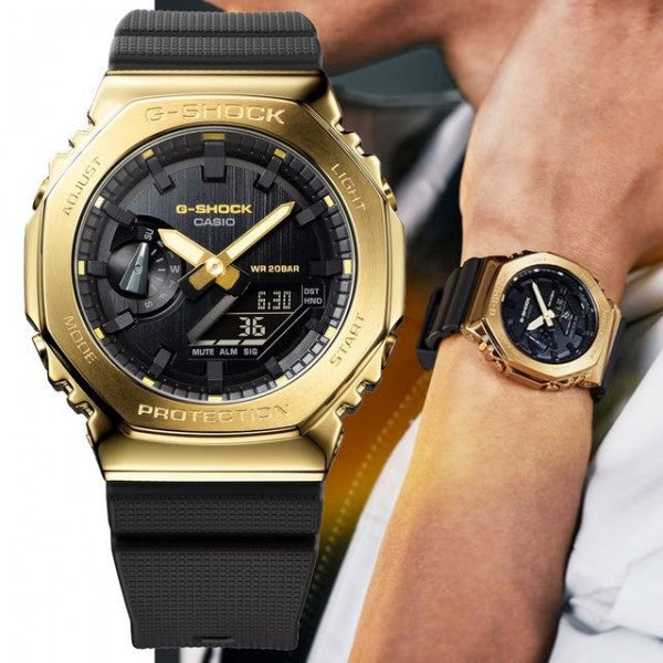 NEW G SHOCK GM 2100 BLACK & GOLD NOW AVAILABLE