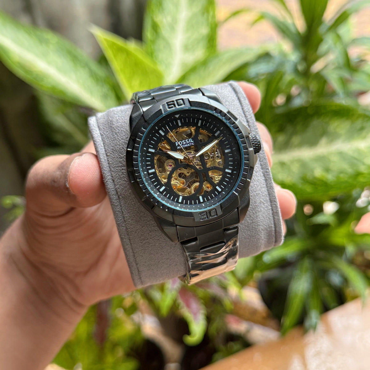 Fos.sil Bronson Automatic Black gold