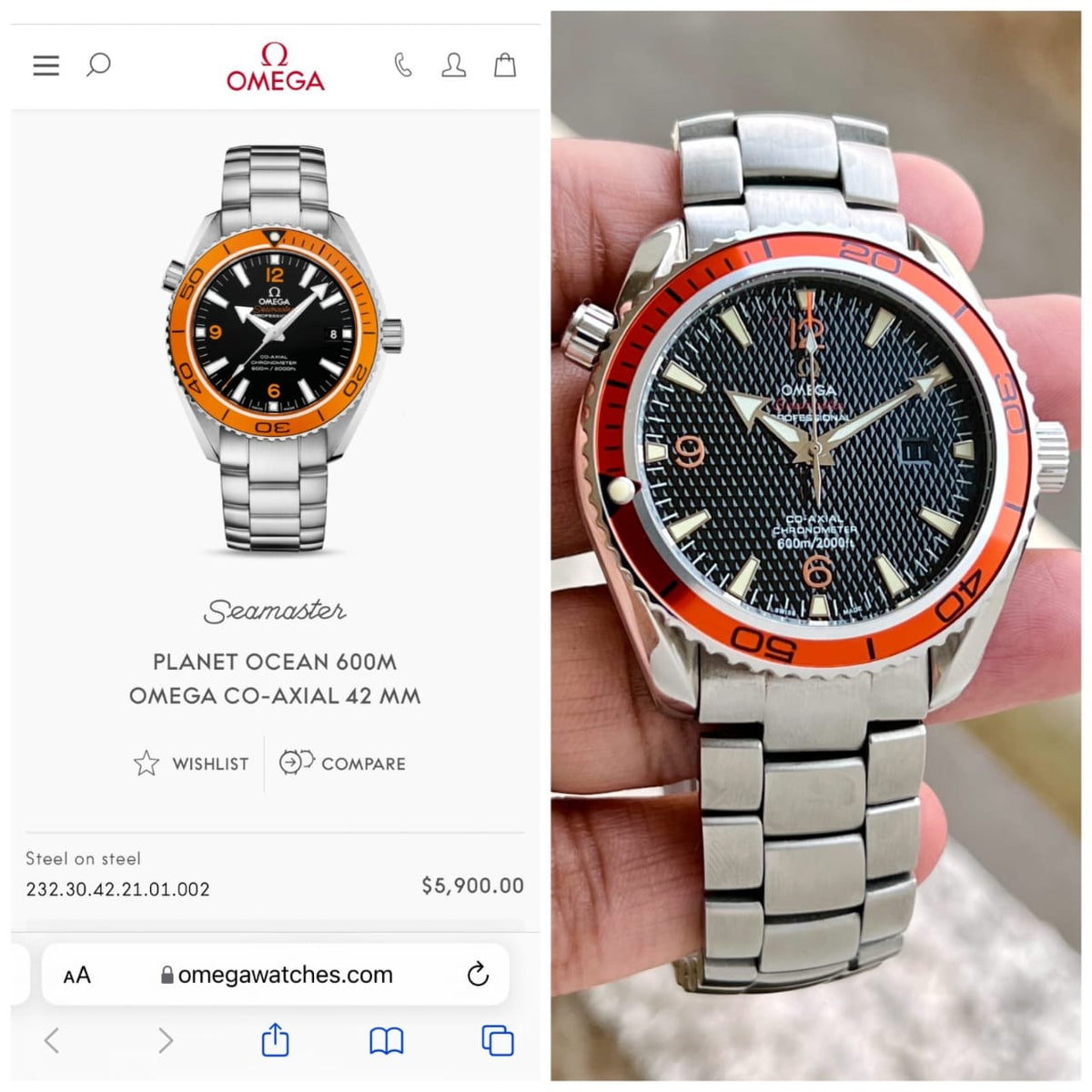Om.ega Seamaster Planet Ocean Automatic