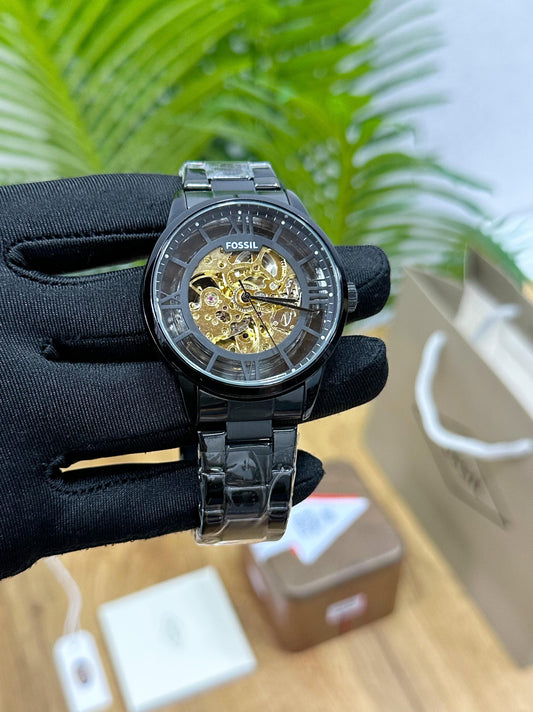 FOS.SIL ME3197 AUTOMATIC OPEN HEART ALL STEEL