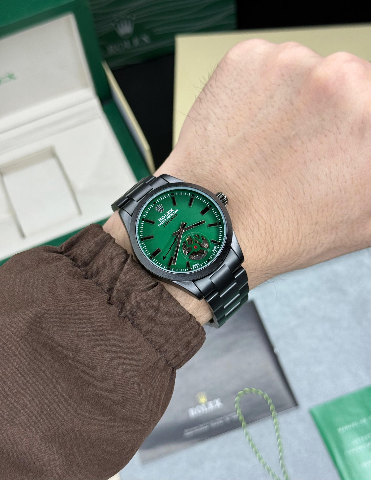 Rol.ex Oyster Perpetual Label Noir Automatic
