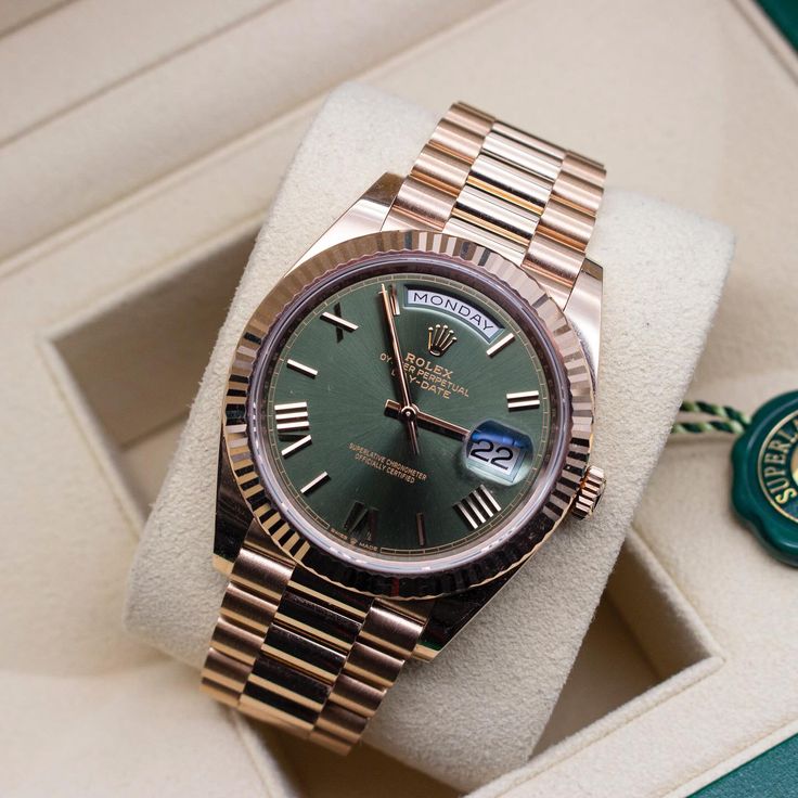 Rol.ex Oyster perpetual Day Date Automatic Copper-Green