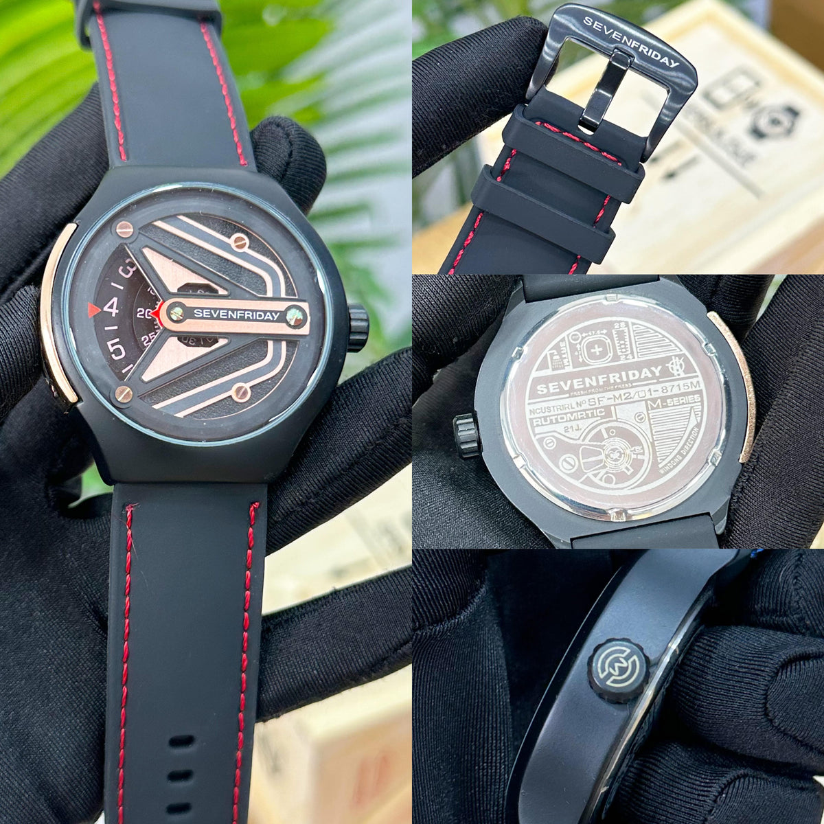 NEW & EXCLUSIVE SEVEN FRIDAY RED & BLACK