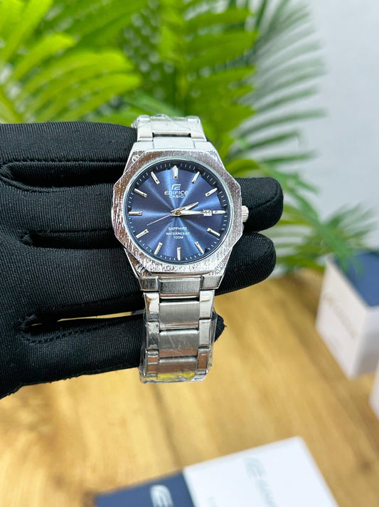 NEW CASIO EDIFICE SLIM SERIES BLUE DIAL