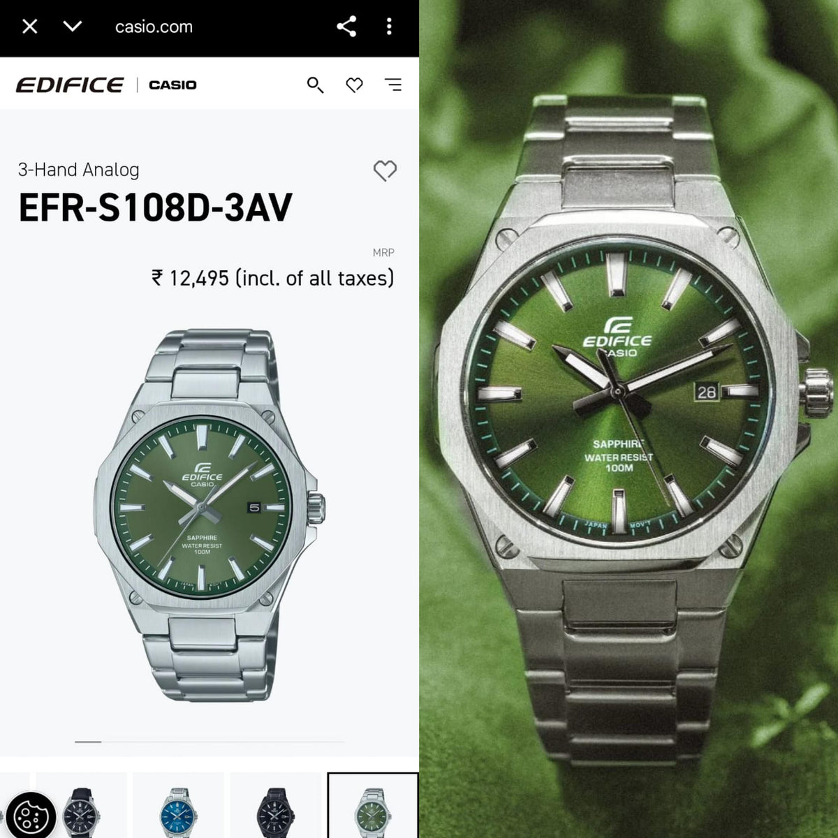NEW CASIO EDIFICE SAPPHIRE