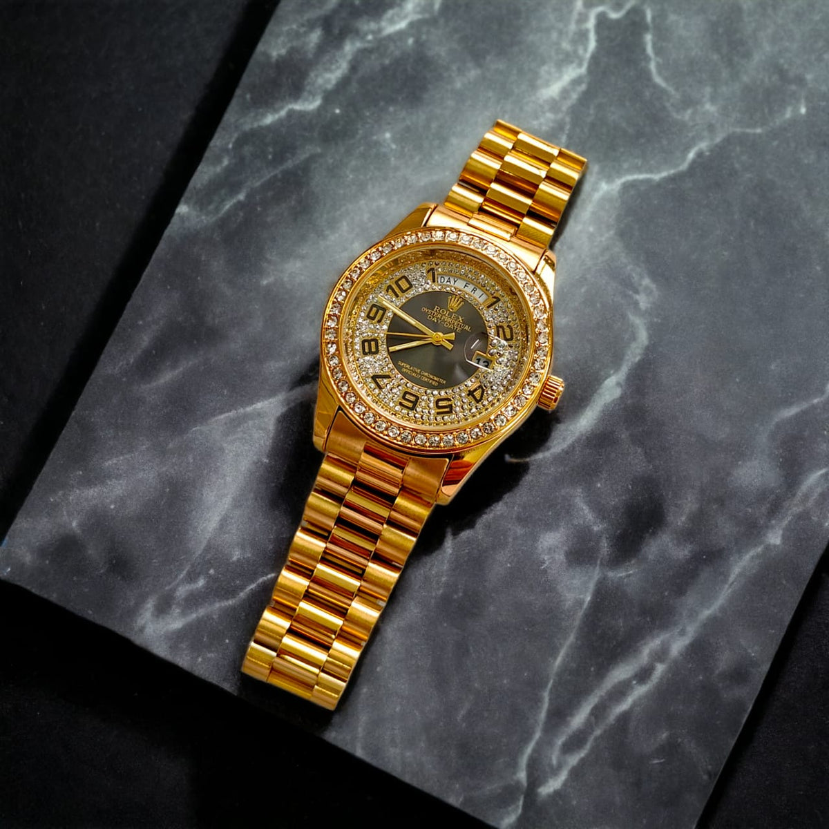 Rol.ex Oyster perpetual Day Date Diamond 40 Battery