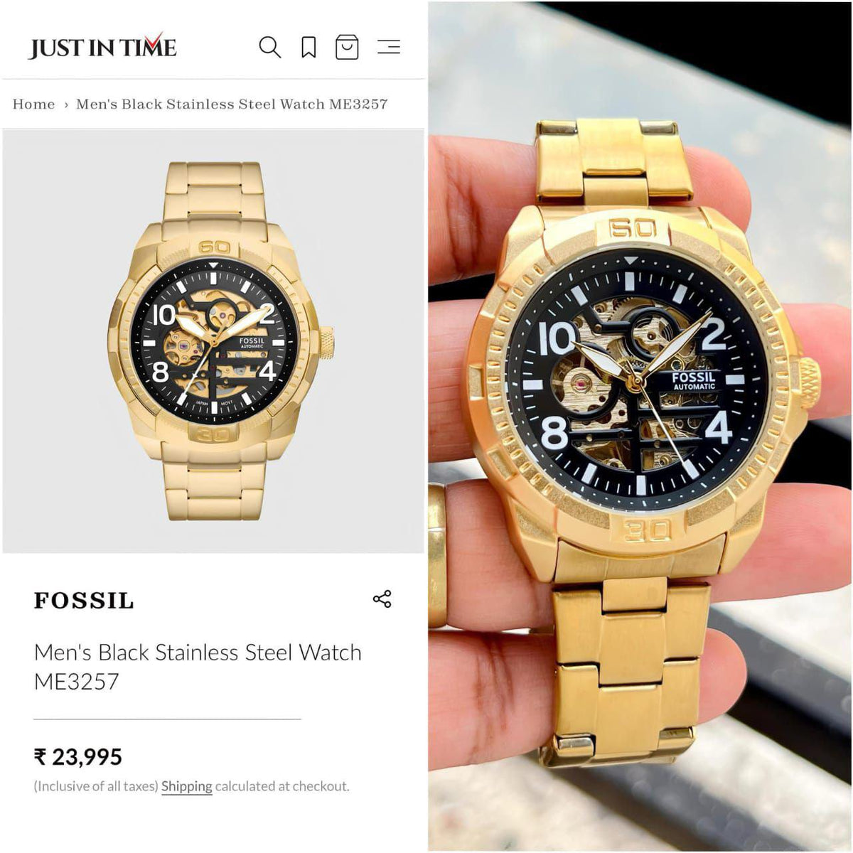 FOS.SIL ME 3255 BRONSON Gold black