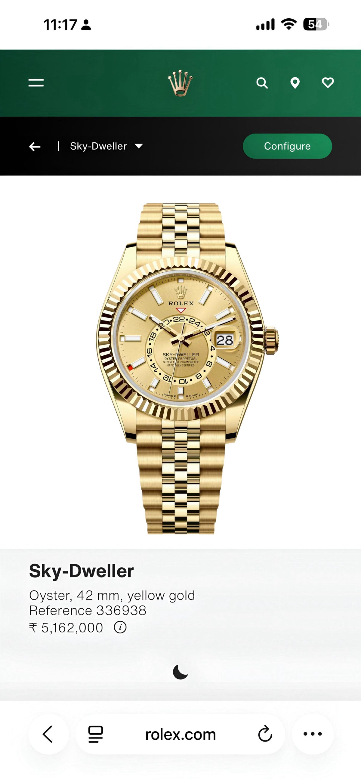 Bold. Refined. Unmatched, The Rol.ex Sky-Dweller Gold era