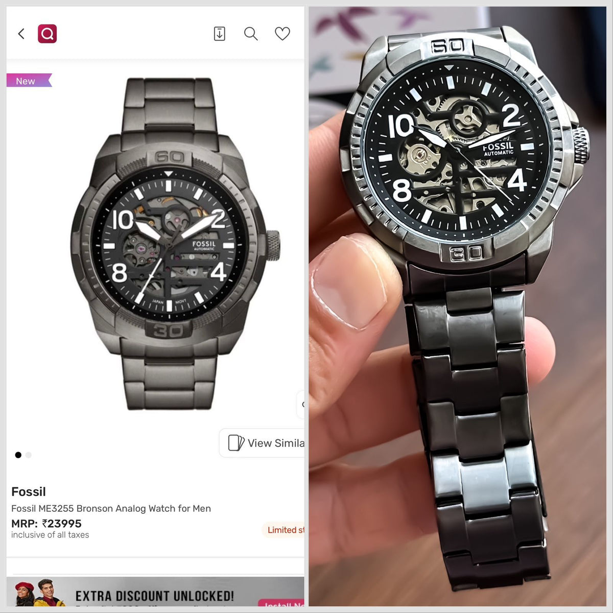 FOS.SIL ME 3255 BRONSON Grey black