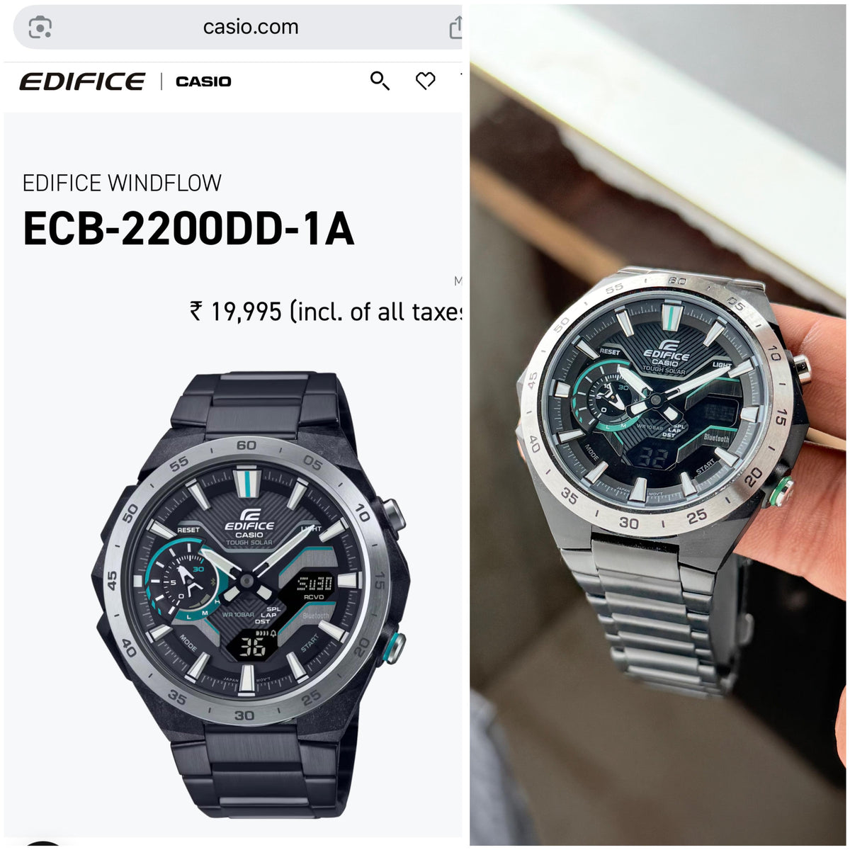 New Casio Edifice ECB-2200DD