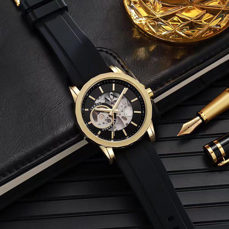 Em.porio Armani Meccanico Automatic Black-Gold