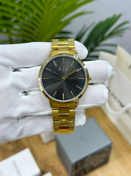 AR.MANI EXCHANGE AlX MEN'S GOLD BLACK