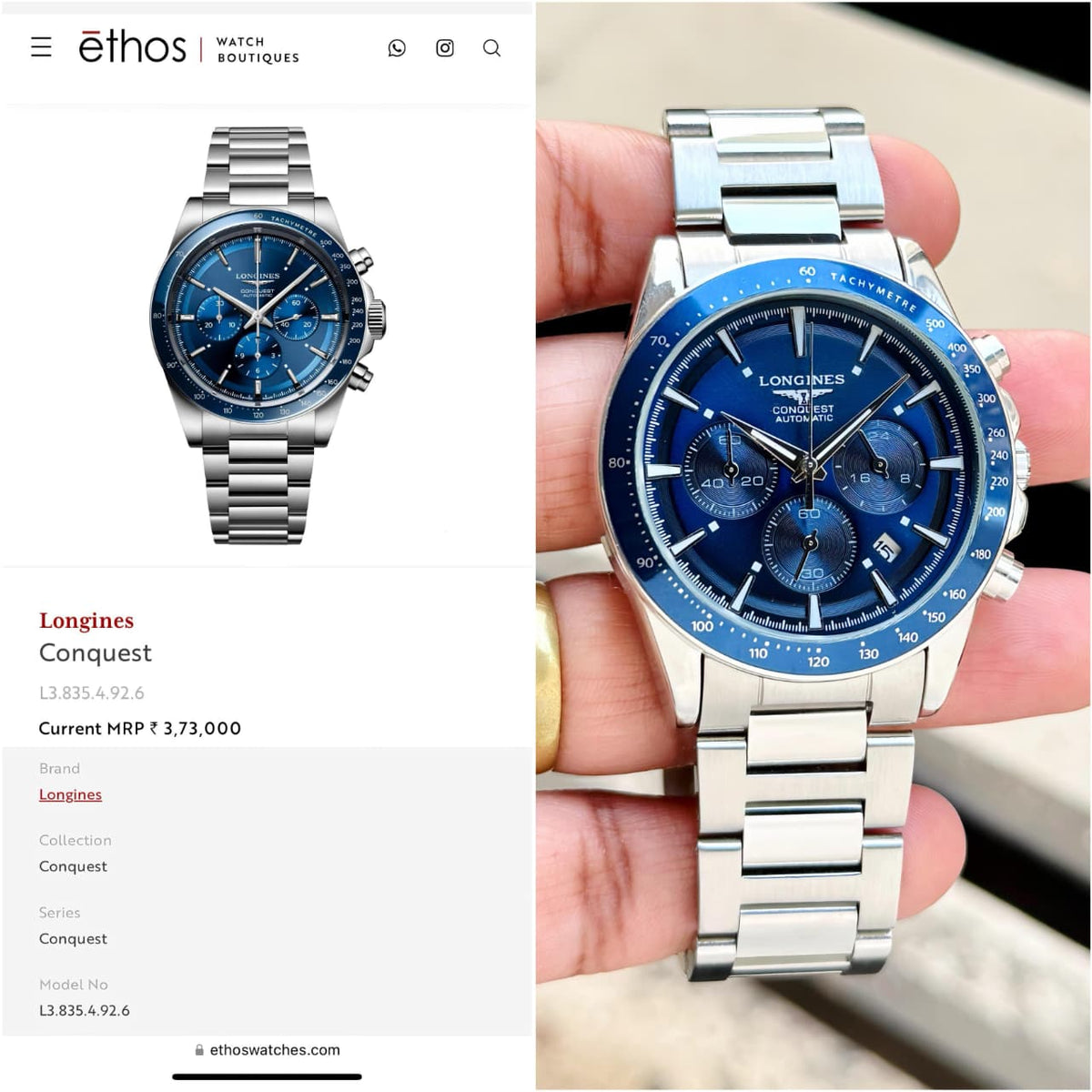 Lon.gines Conquest Chronograph