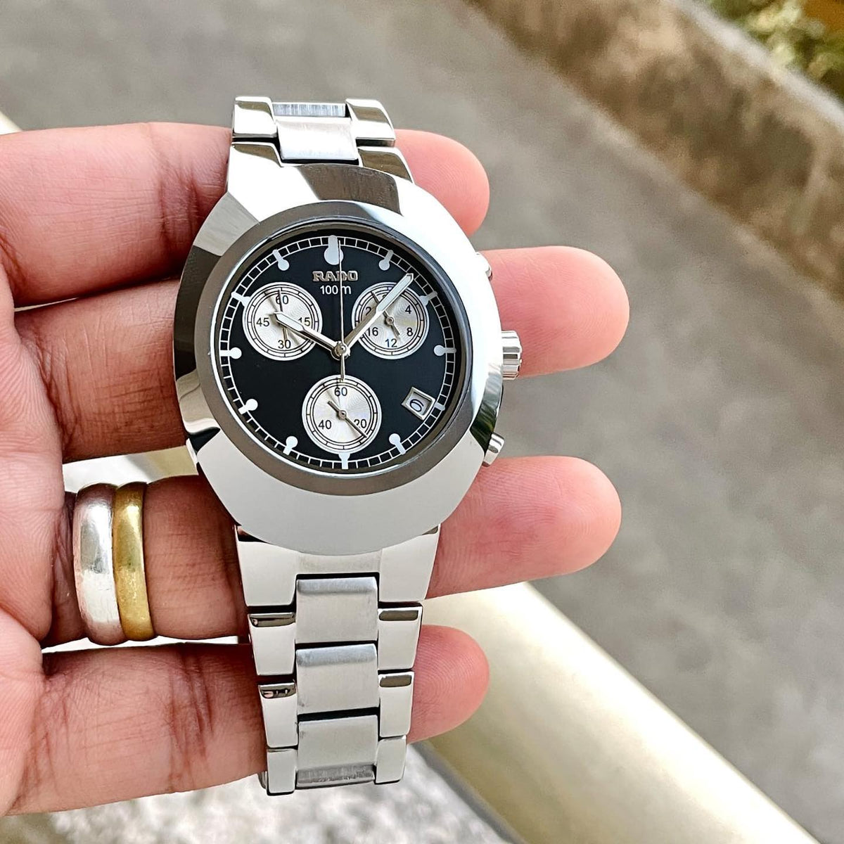 Ra.do 100M Chronograph AAA-QUALITY silver black
