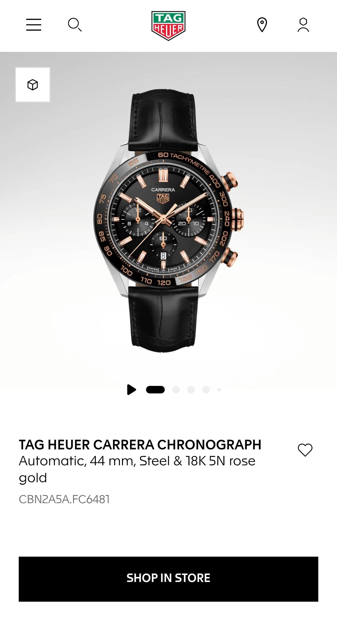 NewTag Heuer Carrera Caliber 03